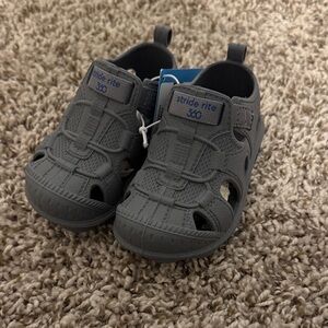 Stride Rite Charcoal Kids Sandals